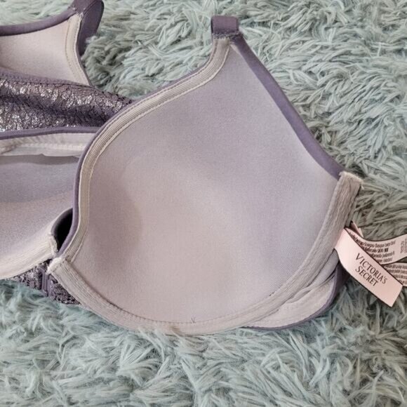 Body by Victoria's Secret Dusty Lavender Racerback Demi Bra - Size 32DD - Picture 4 of 6